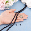 2 Strands 2 Styles Natural Black Onyx(Dyed & Heated) Beads Strands G-TA0003-52-6mm-7