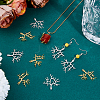 12Pcs 2 Styles Brass Peg Bails Pendants KK-HS0001-17-6