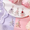 Angel Acrylic & Glass Pearl Pendant Decoration X1-HJEW-JM02364-01-2