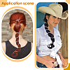 5Pcs 5 Colors Nylon Hair Ties Wigs OHAR-GA0001-15-5