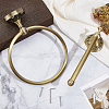 Brass Wall Mounted Towel Ring Holder & Toilet Paper Holders Sets AJEW-TW0001-18-4