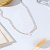 1Pc Glass Rondelle Beaded Necklaces NJEW-LP0007-23S-3