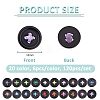 120Pcs 20 Colors Resin Button Eye Cabochons AJEW-FH00028-2