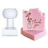Clear Acrylic Soap Stamps with Big Handles DIY-WH0445-018-1