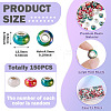 150Pcs Opaque Resin European Beads RESI-TA0004-61D-4