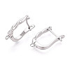 Brass Hoop Earring Findings KK-N267-29P-2