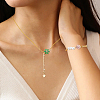 12Pcs 6 Colors Brass Pave Cubic Zirconia and Glass Flower Links Connector Charms KK-FH0008-41-5