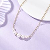 Natural Pearl Potato Graduated Beaded Necklaces NJEW-JN05923-1