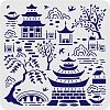 Large Plastic Reusable Drawing Painting Stencils Templates DIY-WH0172-725-1