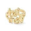 Brass Pave Cubic Zirconia Open Cuff Rings RJEW-M170-21G-2