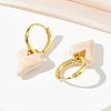 Brass Enamel Dangle Hoop Earrings for Women KK-CBA760A-06G-05-3