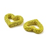Heart Shape Polymer Clay Rhinestone Beads CLAY-NH0001-09A-13-3