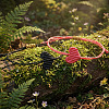 2Pcs Handwoven Polyester Heart Braided String Bracelets DI4678-3