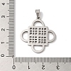 Non-Tarnish 304 Stainless Steel Pendants LS-STAS-U010-22P-3