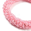 Crochet Glass Beads Braided Stretch Bracelet BJEW-K232-01D-2