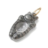 304 Stainless Steel Enamel Pendants SA-CBA08A6-08G-01-2