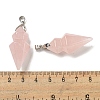 Natural Mixed Stone Pointed Pendants G-F766-08AS-4