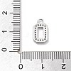 Brass Micro Pave Clear Cubic Zirconia Pendants LS-ZIRC-I067-02A-3