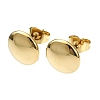 Ion Plating(IP) 201 Stainless Steel Stud Earrings EJEW-K270-05G-1