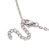 2Pcs 2 Colors 304 Stainless Steel & Iron Cable Chain Bracelets BJEW-JB10406-5