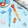 12Pcs 12 Styles Silicone Beads SIL-FS0001-34A-5