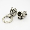 Dragon Head Alloy Spring Gate Rings PALLOY-L126-01AS-2
