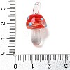 Transparent Handmade Lampwork Pendants LAMP-T021-14E-3