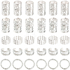 200Pcs 5 Styles Iron Hair Coil Cuffs AJEW-SC0003-88-1