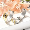 304 Stainless Steel Hoop Earrings for Women EJEW-C096-50GP-5