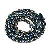 Electroplate Transparent Glass Beads Strands LS-GL-N002-01A-A18-2