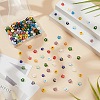 240Pcs 12 Colors Handmade Millefiori Glass Bead Strands LAMP-HY0001-09-4