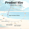 1Pc Summer Beach Alloy Shell Shape & Natural Shell Tassel Imitation Pearl Beaded Waist Chains for Women AJEW-CY0003-26-2