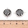Polymer Clay Beads with CCB Plastic Frame Connector Charms CLAY-T022-35M-02-3