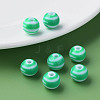 Opaque Striped Acrylic Beads LS-MACR-S373-27A-07-5