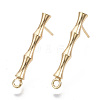 Brass Stud Earring Findings KK-N230-08G-NF-1