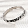 304 Stainless Steel Enamel Hinged Bangles BJEW-D408-19P-5