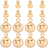 40Pcs 2 Styles Brass Charms KK-BBC0015-23-1