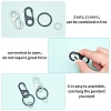 Stainless Steel and Zinc Alloy Rock Climbing Carabiners KEYC-UN0001-04-5