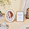 2Pcs 2 Styles Glass & Iron & Aluminum Photo Frame Stands AJEW-OC0005-83-4