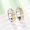 304 Stainless Steel Hoop Earrings for Women SA-CBA4160-24GP-1