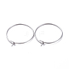 316 Surgical Stainless Steel Hoop Earring Findings X-STAS-J025-01B-P-1