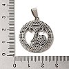 304 Stainless Steel Pendants STAS-C084-01C-AS-3