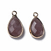 Natural Strawberry Quartz Pendants G-Q998-033A-2