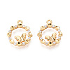 Brass Micro Pave Cubic Zirconia Pendants KK-N263-78C-G-1