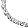 304 Stainless Steel Herringbone Chain Necklaces NJEW-P282-04P-3