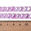 Electroplate Transparent Crackle Glass Beads Strands EGLA-Q135-02A-B05-4