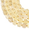 Heated Natural Lemon Quartz Beads Strands G-F832-A03-01-4