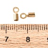 Ion Plating(IP) 304 Stainless Steel Fold Over Crimp Cord Ends STAS-P434-05C-G-3