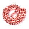 Baking Painted Pearlized Glass Pearl Round Bead Strands HY-Q003-10mm-77-A-3