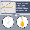 1Pc 925 Sterling Silver Pendants STER-HY0001-12G-4